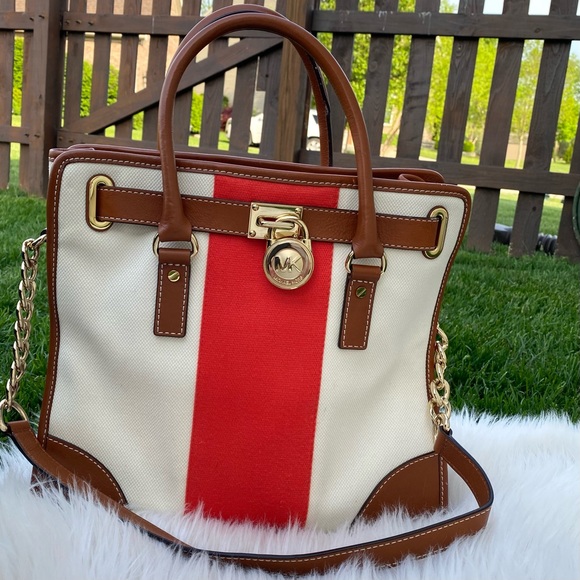 KORS Michael Kors Handbags - Michael Kors Hamilton canvas Handbag tote